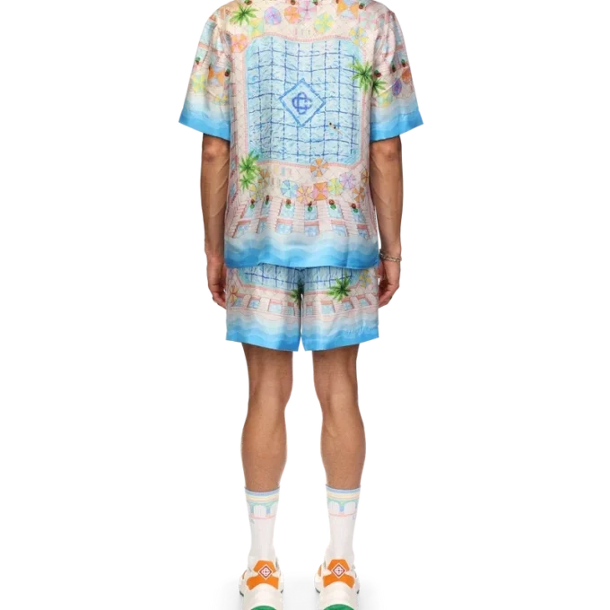 Chemise en soie Le Plongeon Chemise en soie Le Plongeon