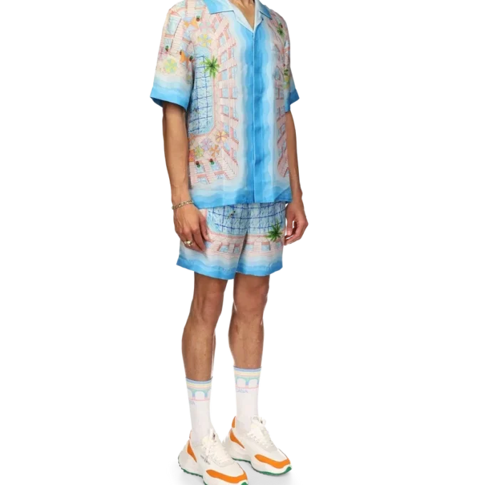 Chemise en soie Le Plongeon Chemise en soie Le Plongeon