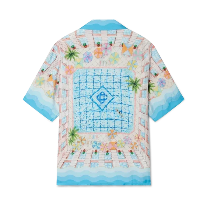 Chemise en soie Le Plongeon Chemise en soie Le Plongeon