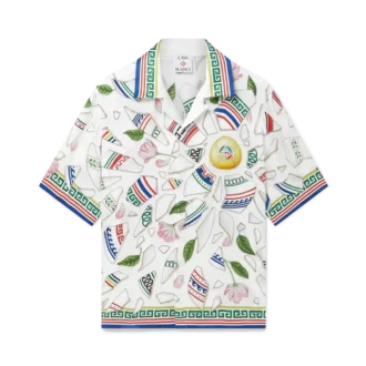 chemise en soie le vase brise 1 330x330 - Chemise en soie &agrave; manches courtes Le Vase Brise