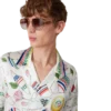 Chemise en soie à manches courtes Le Vase Brise
