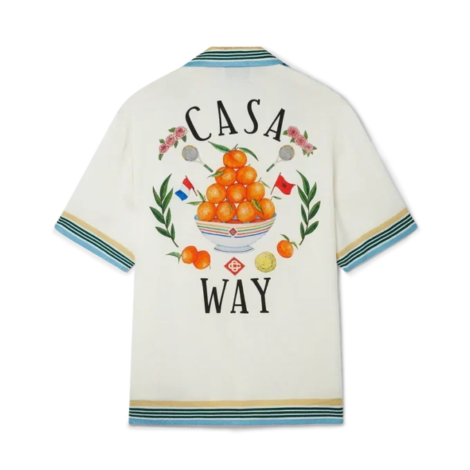 Chemise en soie à manches courtes Casa Way Chemise en soie à manches courtes Casa Way