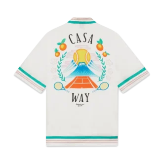 Chemise en soie à manches courtes Casa Way