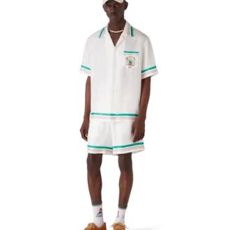 Chemise en soie à manches courtes Casa Way