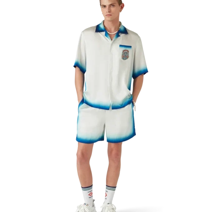 Chemise en soie à manches courtes Casa Way Skate Chemise en soie à manches courtes Casa Way Skate