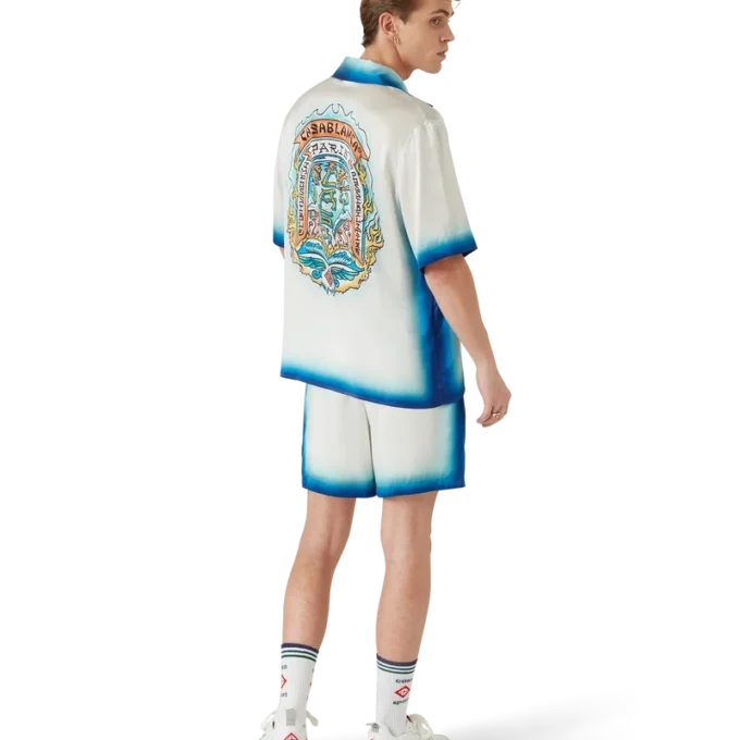 Chemise en soie à manches courtes Casa Way Skate Chemise en soie à manches courtes Casa Way Skate
