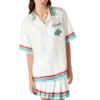 Chemise en soie à manches courtes Casa Way World Series Chemise en soie à manches courtes Casa Way World Series