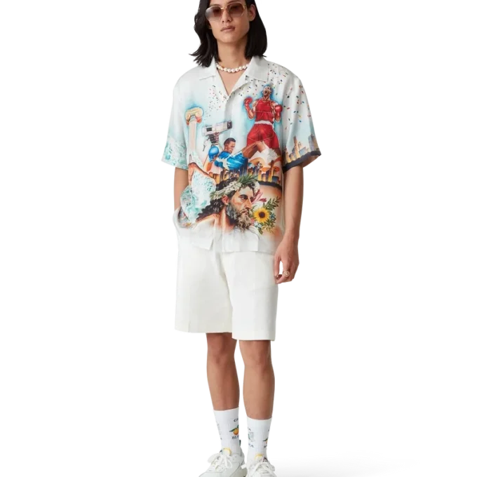 Chemise en soie à manches courtes Celebration Du Sport Shorts Chemise en soie à manches courtes Celebration Du Sport Shorts