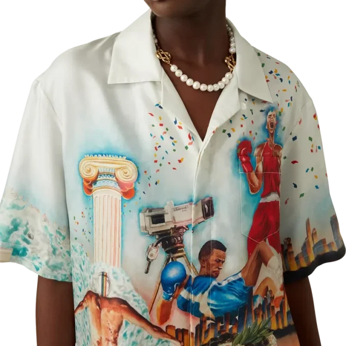 Chemise en soie à manches courtes Celebration Du Sport Shorts Chemise en soie à manches courtes Celebration Du Sport Shorts