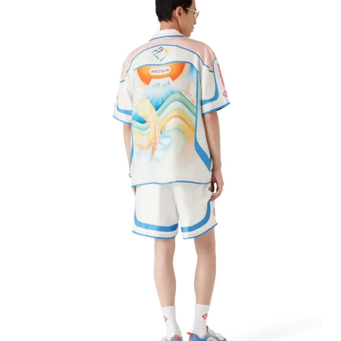 Chemise en soie à manches courtes Fuji Dream Shorts Chemise en soie à manches courtes Fuji Dream Shorts