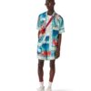 Chemise en soie à manches courtes Galaxy Court Shorts Chemise en soie à manches courtes Galaxy Court Shorts