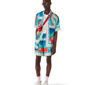 Chemise en soie à manches courtes Galaxy Court Shorts