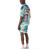 Chemise en soie à manches courtes Galaxy Court Shorts Chemise en soie à manches courtes Galaxy Court Shorts