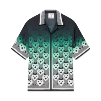 Chemise en soie à manches courtes Gradient Monogram Shorts