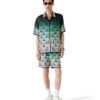 Chemise en soie à manches courtes Gradient Monogram Shorts Chemise en soie à manches courtes Gradient Monogram Shorts