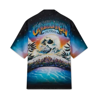 Chemise en soie à manches courtes La Pramonition