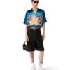 Chemise en soie à manches courtes La Pramonition Chemise en soie à manches courtes La Pramonition