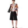 Chemise en soie à manches courtes La Tornade De Rose Short Sleeve Chemise en soie à manches courtes La Tornade De Rose Short Sleeve