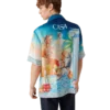 Chemise en soie à manches courtes Le Plongeon