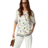 Chemise en soie à manches courtes Le Vase Brise