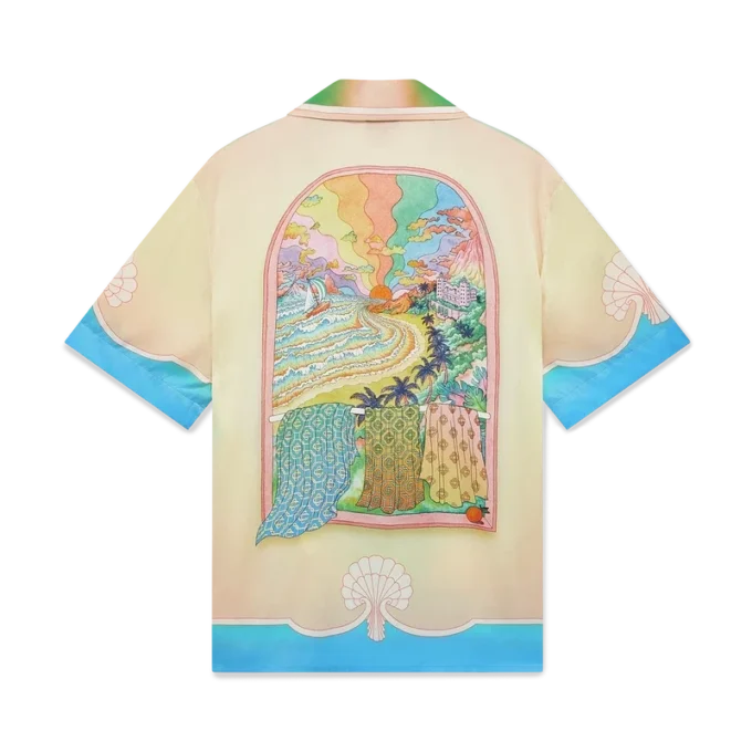 Chemise en soie à manches courtes Lucid Dreams Chemise en soie à manches courtes Lucid Dreams
