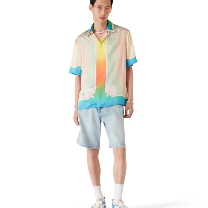 Chemise en soie à manches courtes Lucid Dreams Chemise en soie à manches courtes Lucid Dreams