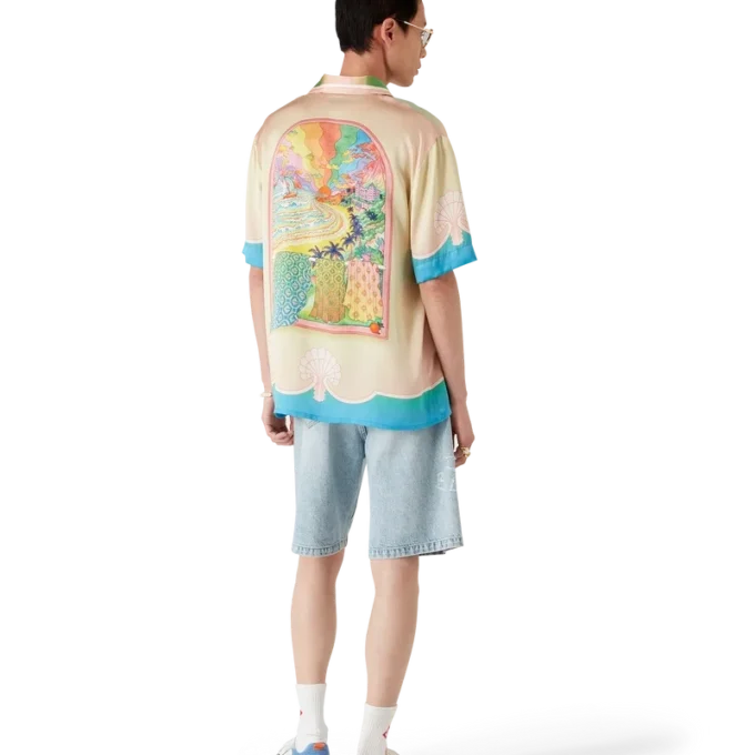 Chemise en soie à manches courtes Lucid Dreams Chemise en soie à manches courtes Lucid Dreams