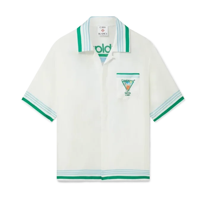 Chemise en soie à manches courtes Metaphysical Tennis Icon