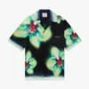Chemise en soie à manches courtes Orchid Glitch Chemise en soie à manches courtes Orchid Glitch