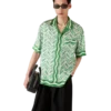 Chemise en soie à manches courtes Ping Pong Chemise en soie à manches courtes Ping Pong