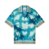 Chemise en soie à manches courtes Poolside Emblem Chemise en soie à manches courtes Poolside Emblem