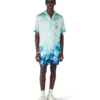 Chemise en soie à manches courtes Surf Lotus Shorts Chemise en soie à manches courtes Surf Lotus Shorts