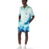 Chemise en soie à manches courtes Surf Lotus Shorts Chemise en soie à manches courtes Surf Lotus Shorts