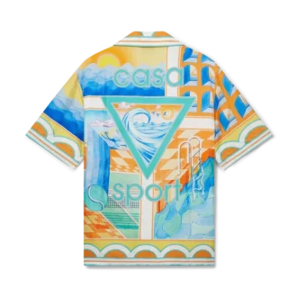 Chemise en soie à manches courtes Surreal Pool Shorts