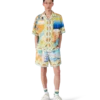 Chemise en soie à manches courtes Surreal Pool Shorts Chemise en soie à manches courtes Surreal Pool Shorts