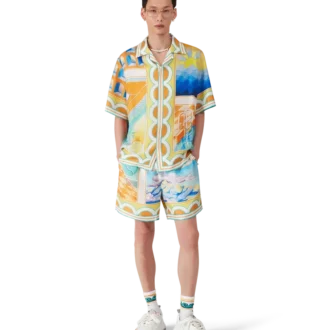 Chemise en soie à manches courtes Surreal Pool Shorts