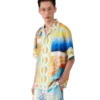 Chemise en soie à manches courtes Surreal Pool Shorts Chemise en soie à manches courtes Surreal Pool Shorts