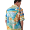 Chemise en soie à manches courtes Surreal Pool Shorts Chemise en soie à manches courtes Surreal Pool Shorts