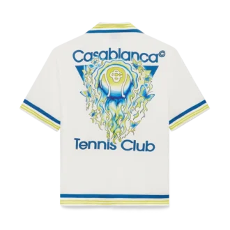 Chemise en soie à manches courtes Tennis Club