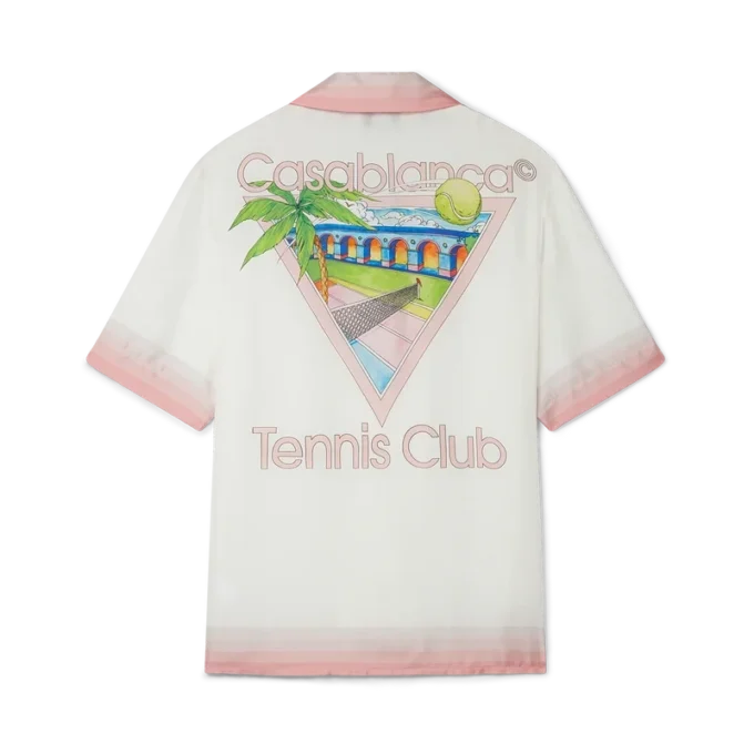 Chemise en soie à manches courtes Tennis Club Icon