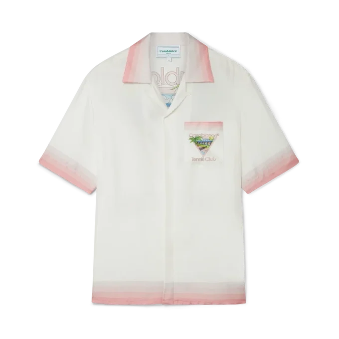 Chemise en soie à manches courtes Tennis Club Icon