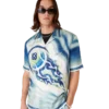 Chemise en soie à manches courtes « The Art of the Serve »