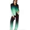 Chemise en soie à manches longues en jacquard Gradient Ping Pong Chemise en soie à manches longues en jacquard Gradient Ping Pong