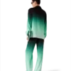 Chemise en soie à manches longues en jacquard Gradient Ping Pong Chemise en soie à manches longues en jacquard Gradient Ping Pong