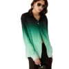 Chemise en soie à manches longues en jacquard Gradient Ping Pong Chemise en soie à manches longues en jacquard Gradient Ping Pong