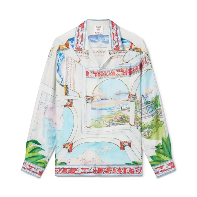 Chemise en soie à manches longues Le Passage