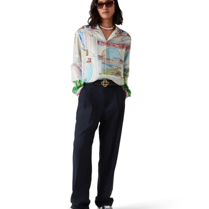 Chemise en soie à manches longues Le Passage