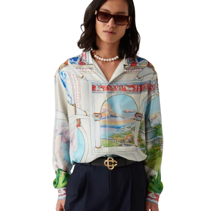 Chemise en soie à manches longues Le Passage