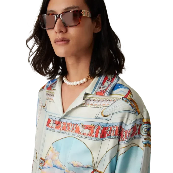 Chemise en soie à manches longues Le Passage