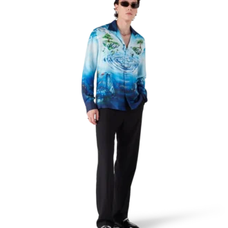 Chemise en soie à manches longues Lost Atlantis